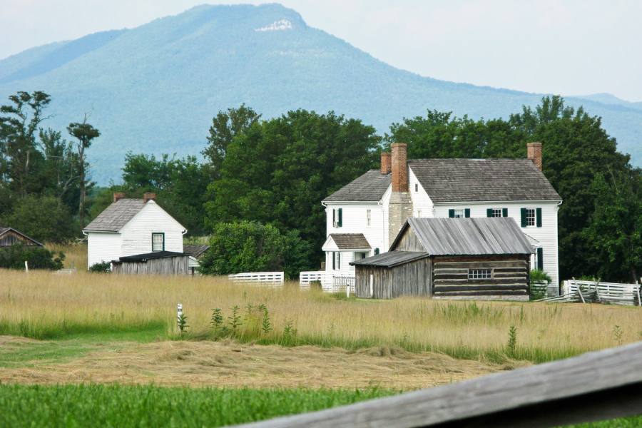 Farm house on New Market Battlefield State Historical Park