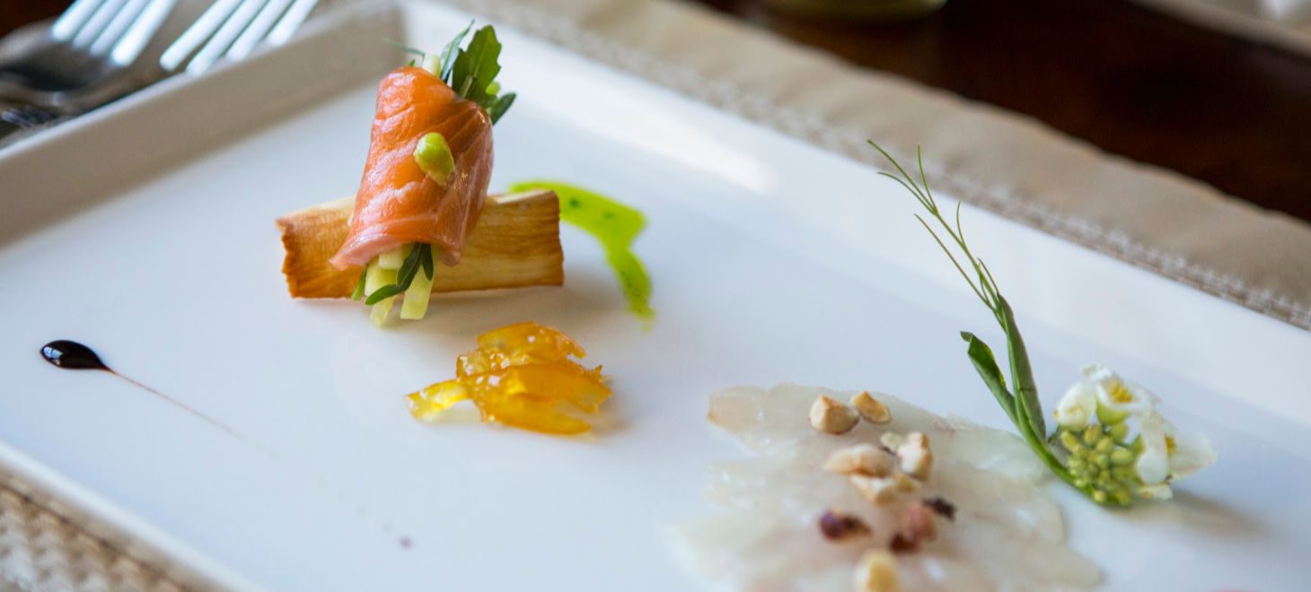 Plated food at Virginia inn and restaurant