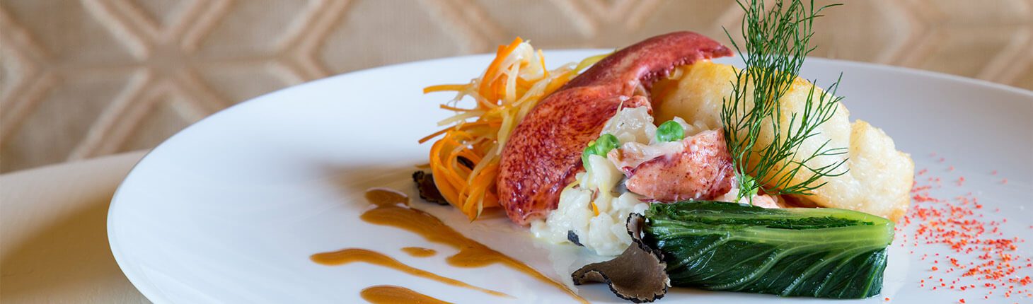 a plate of food from the Houndstooth