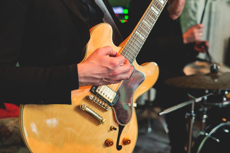 a band playing at a venue in the Shenandoah Valley