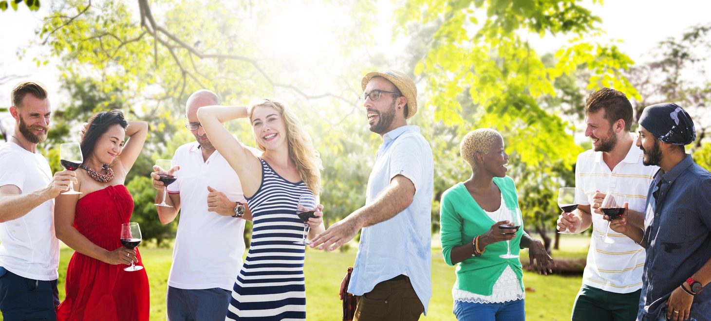 A group of people having fun