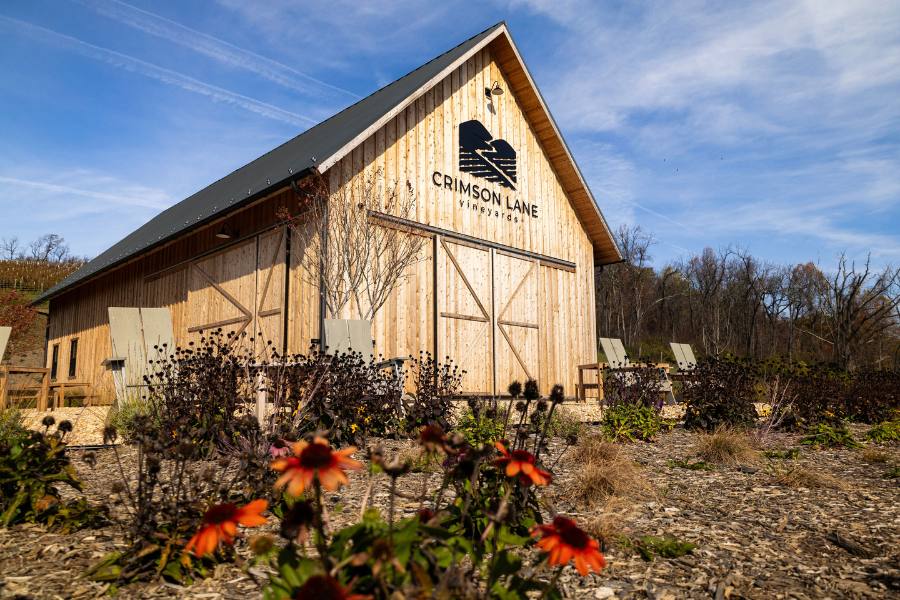 Crimson Lane Vineyards barn